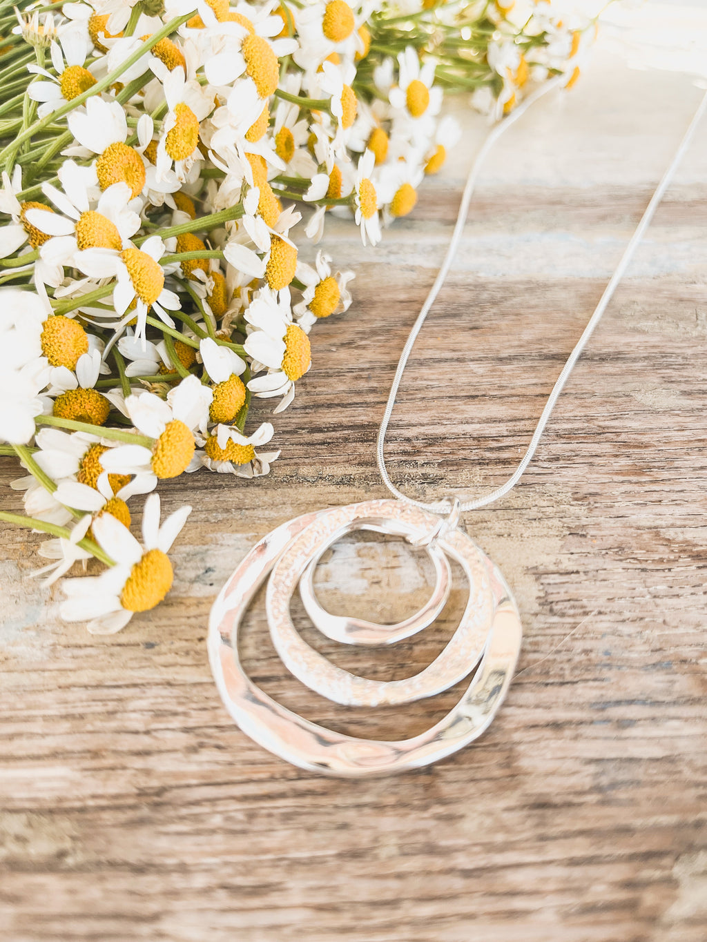 Boho Silver Pendant Necklace – Western Pendant Necklace for Women