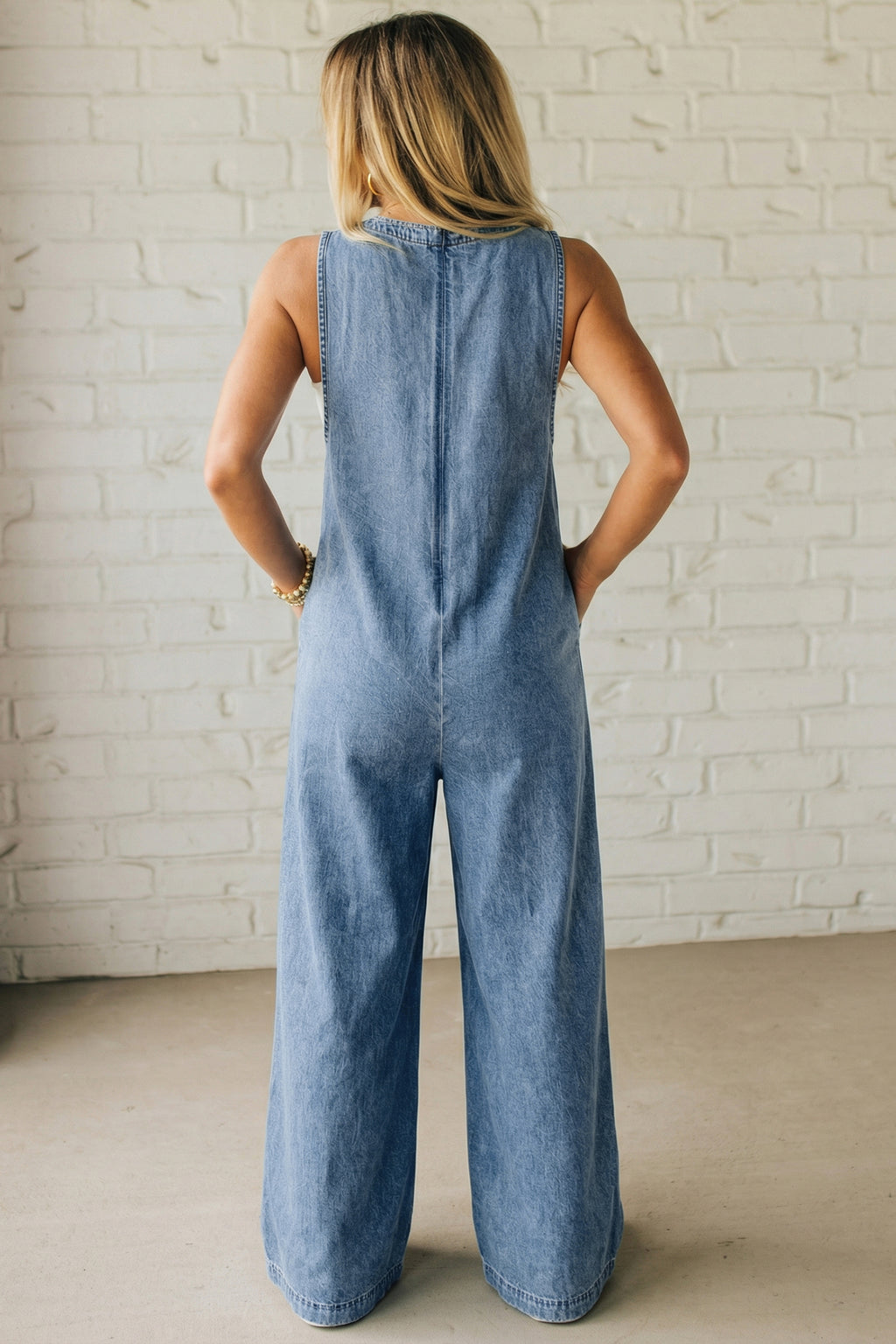 The Sweetwater Wide-Leg Denim Jumpsuit