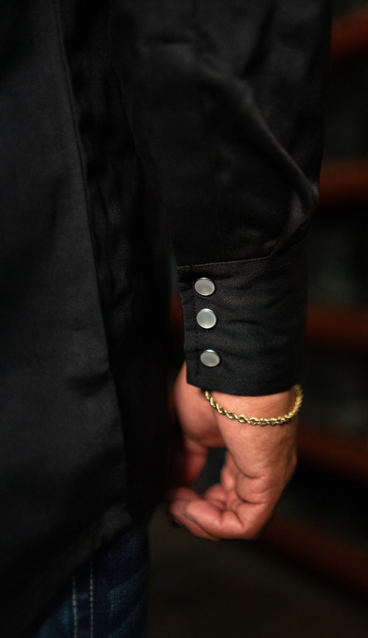 Black FR Western Pearl Snap – Flame-Resistant Work Shirt for Men