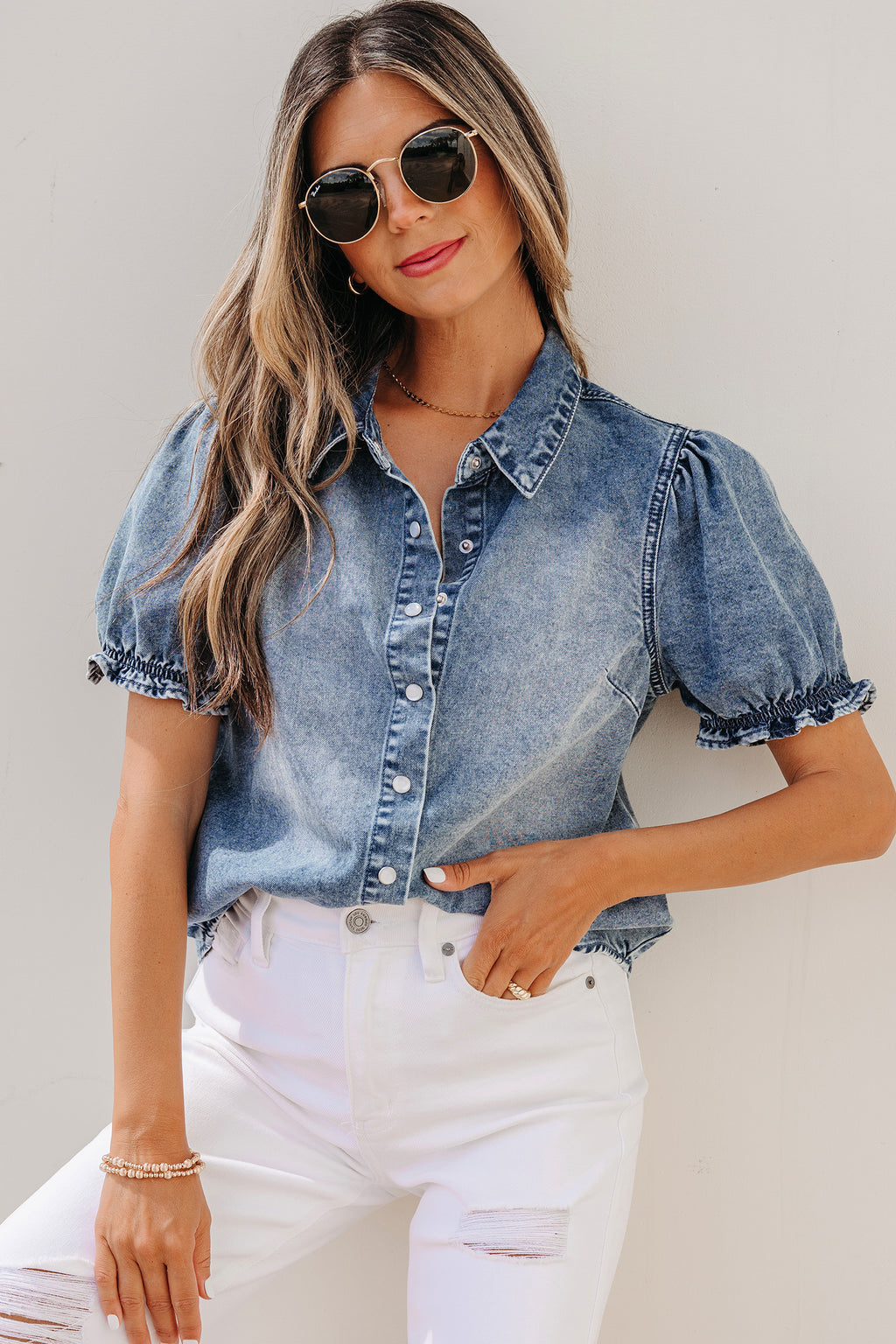 The Calamity Blue Snap Shirt