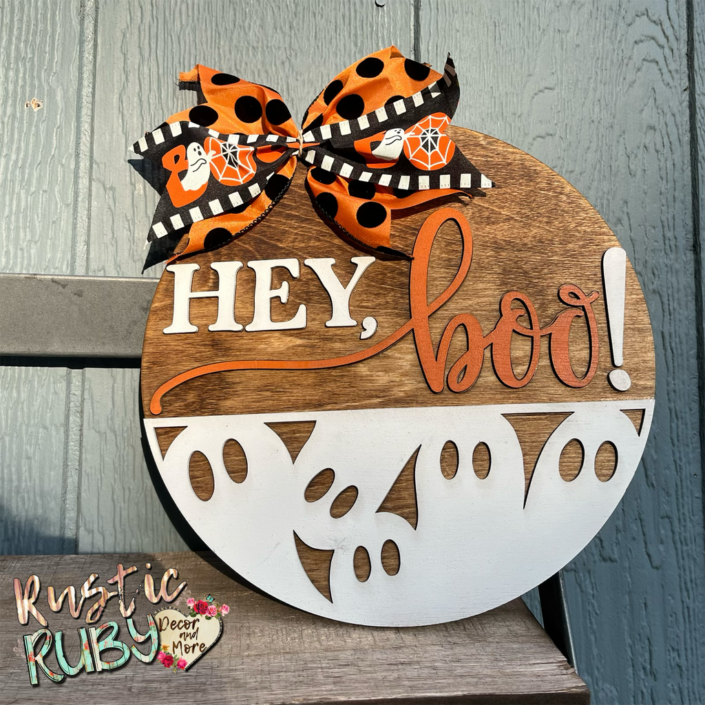 Hey Boo Door Hanger