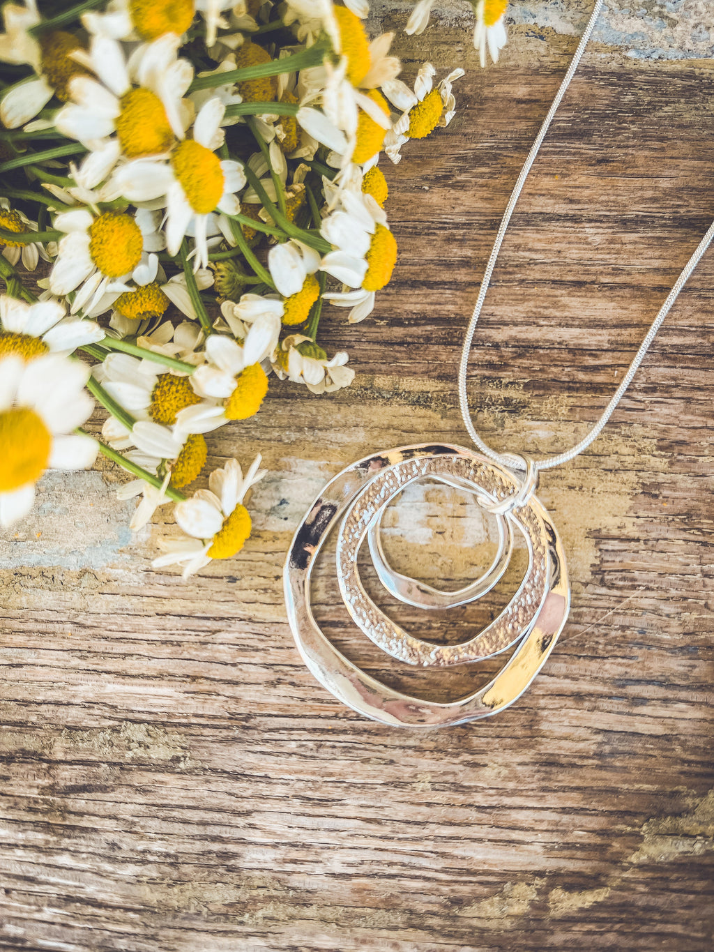 Boho Silver Pendant Necklace – Western Pendant Necklace for Women
