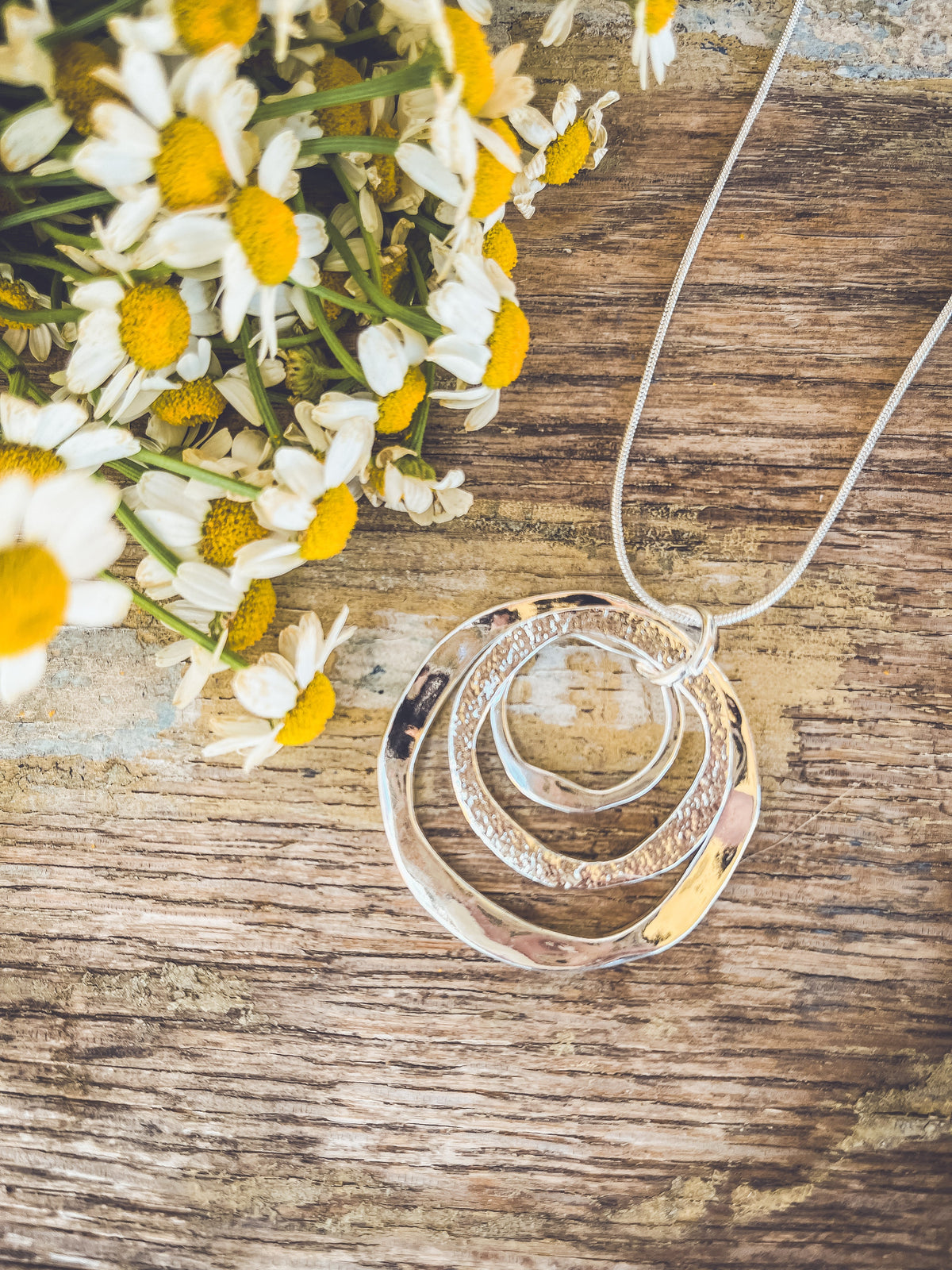 Boho Silver Pendant Necklace – Western Pendant Necklace for Women