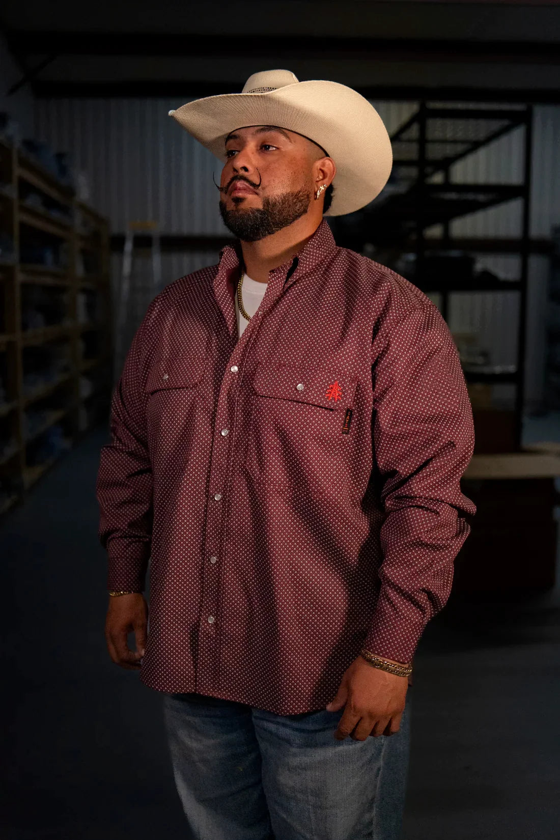Rustline FR Pearl Snap – Western Flame-Resistant Work Shirt for Men
