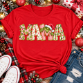 Mama Grinch Christmas Graphic Apparel – Festive Mama Holiday Shirt for Women (Tee, Long Sleeve, Hoodie & V-Neck)