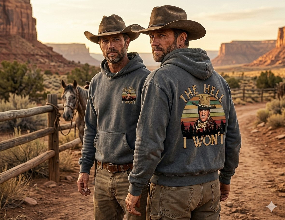 The Duke Rugged Cowboy Hoodie
