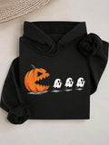 Halloween Pumpkin Pac Man Hoodie