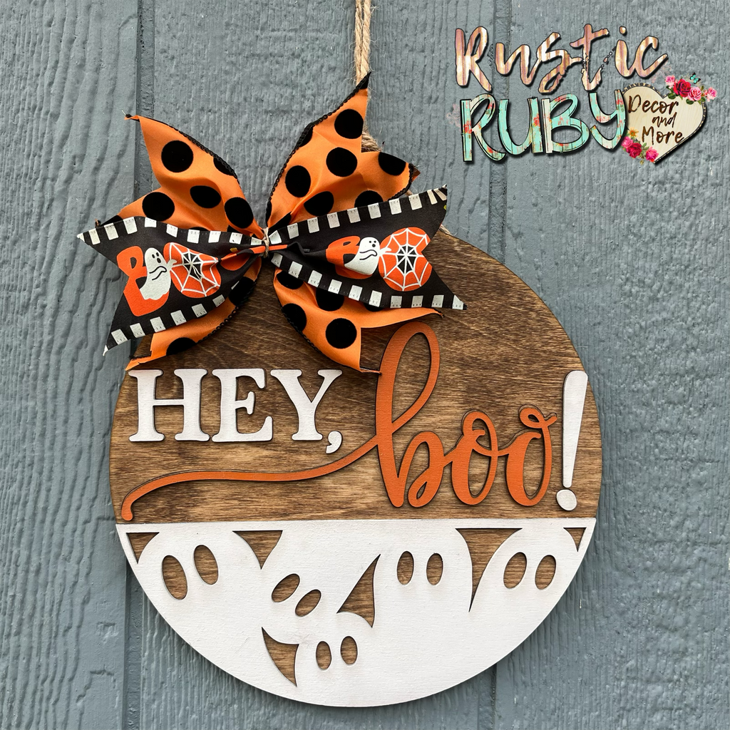 Hey Boo Door Hanger