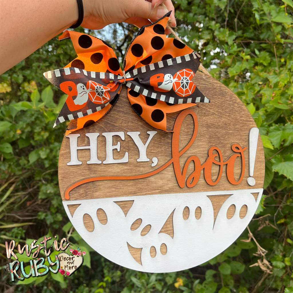 Hey Boo Door Hanger