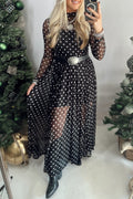 The Midnight Rodeo Polka Dot Maxi