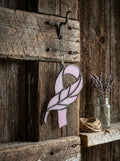 Handmade Stained Glass Breast Cancer Pink Ribbon