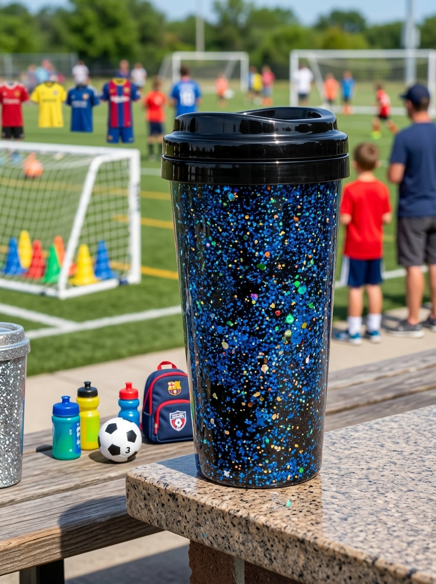 Glitter Travel Mugs - Multiple Colors