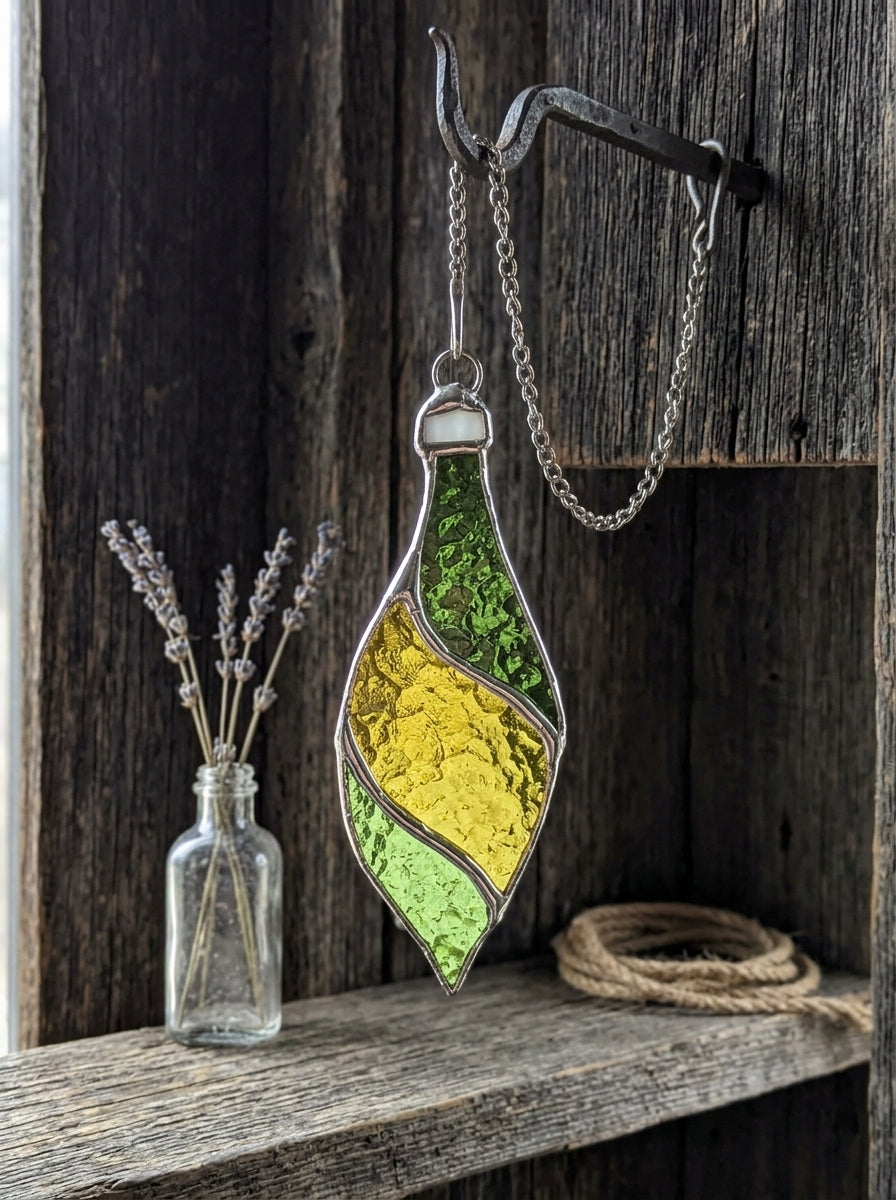 Holiday Tear Drop Suncatcher Ornament
