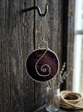 Handmade Stained Glass Serenity Swirl Suncatcher - Multiple Colors Available
