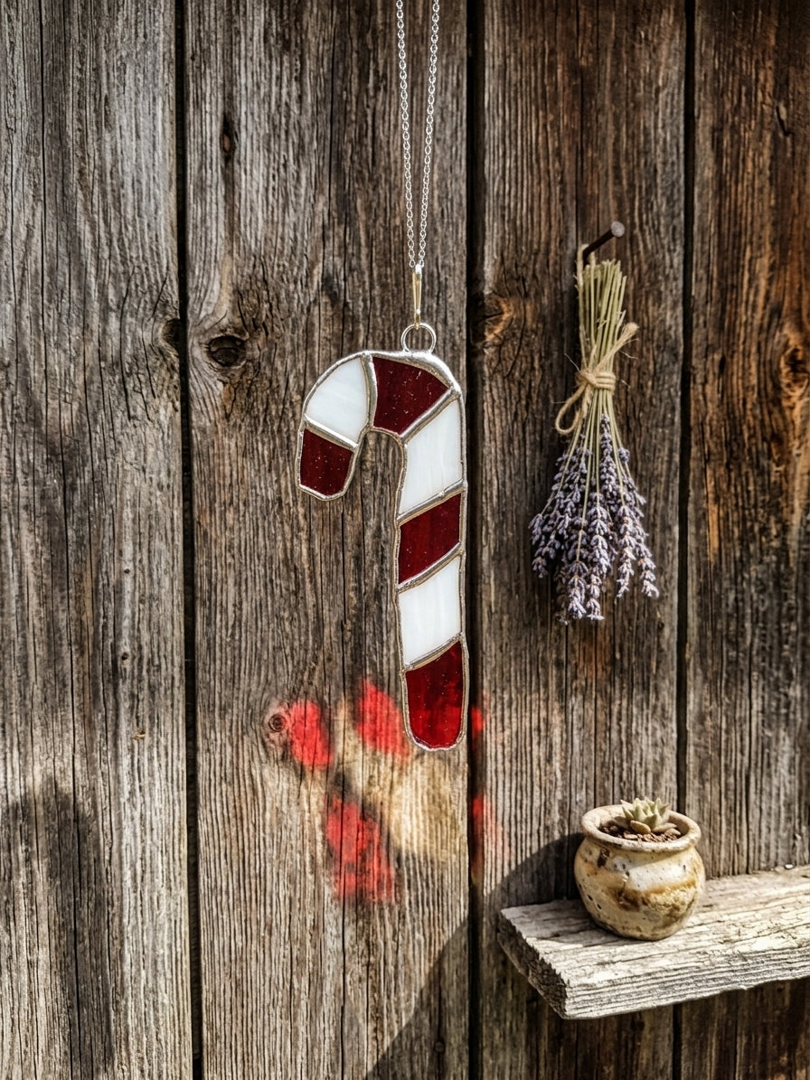 Handmade Candy Cane Ornament
