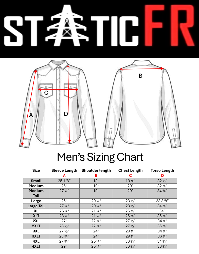 Reaper Black FR Pearl Snap with U.S. Flag – Western Flame-Resistant Work Shirt for Men